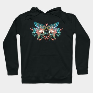 Abstract Angelfish Paint Splatter Love Design Hoodie